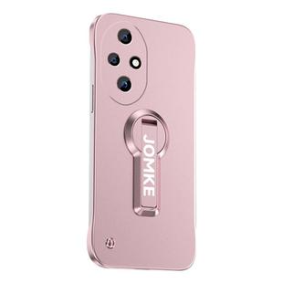 For Honor 200 Baking Varnish 360 Rotate Holder No Frame PC Phone Case(Pink)