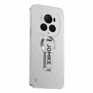 For Honor Magic6 Baking Varnish 360 Rotate Holder No Frame PC Phone Case(Silver)