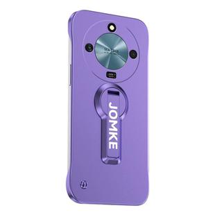 For Honor X50 Baking Varnish 360 Rotate Holder No Frame PC Phone Case(Purple)