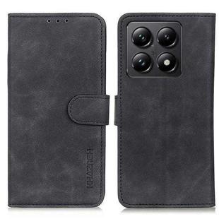 For Xiaomi 14T KHAZNEH Retro Texture Flip Leather Phone Case(Black)