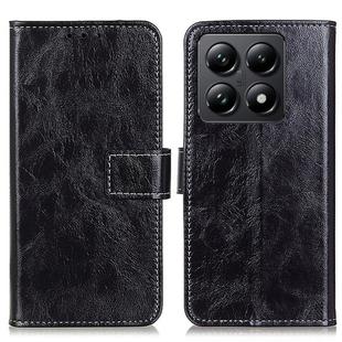 For Xiaomi 14T Pro Retro Crazy Horse Texture Leather Phone Case(Black)