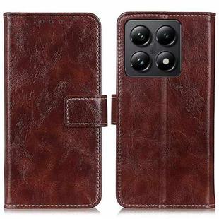 For Xiaomi 14T Pro Retro Crazy Horse Texture Leather Phone Case(Brown)