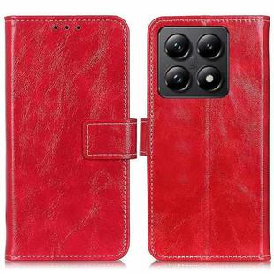 For Xiaomi 14T Pro Retro Crazy Horse Texture Leather Phone Case(Red)