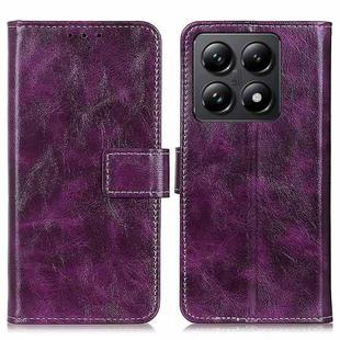 For Xiaomi 14T Retro Crazy Horse Texture Leather Phone Case(Purple)