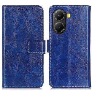 For Xiaomi Poco X7 Pro Retro Crazy Horse Texture Leather Phone Case(Blue)