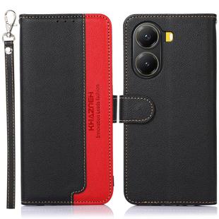 For Xiaomi Poco X7 Pro KHAZNEH Litchi Texture Leather RFID Phone Case(Black)