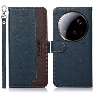 For Xiaomi 15 Ultra KHAZNEH Litchi Texture Leather RFID Phone Case(Blue)