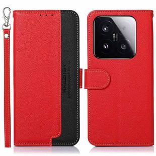 For Xiaomi 15T 5G KHAZNEH Litchi Texture Leather RFID Phone Case(Red)