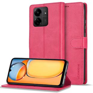 For Xiaomi 14T LC.IMEEKE Calf Texture Leather Phone Case(Red)