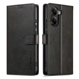 For Xiaomi Poco X7 Pro LC.IMEEKE Calf Texture Leather Phone Case(Black)