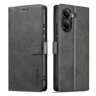 For Xiaomi Poco X7 Pro LC.IMEEKE Calf Texture Leather Phone Case(Grey)