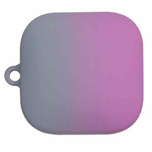 For Redmi Buds 6 Active Edition Gradient Hard PC Frosted Bluetooth Earphone Protective Case(Grey Purple)