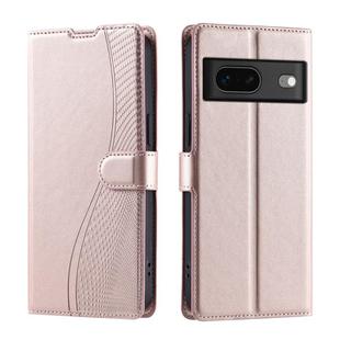 For Google Pixel 7 Voltage Ultra-thin Dot Leather Phone Case(Rose Gold)