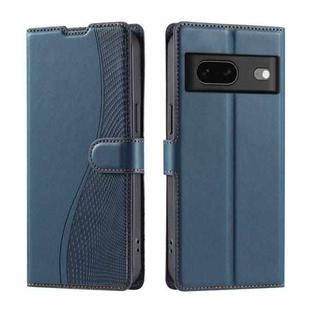 For Google Pixel 7 Voltage Ultra-thin Dot Leather Phone Case(Blue)