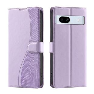 For Google Pixel 7a Voltage Ultra-thin Dot Leather Phone Case(Purple)