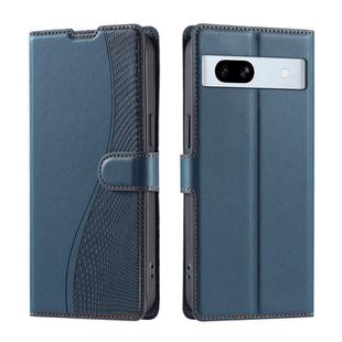 For Google Pixel 7a Voltage Ultra-thin Dot Leather Phone Case(Blue)