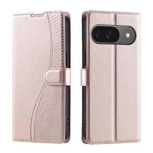 For Google Pixel 9 / 9 Pro Voltage Ultra-thin Dot Leather Phone Case(Rose Gold)