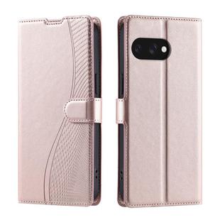 For Google Pixel 9a Voltage Ultra-thin Dot Leather Phone Case(Rose Gold)