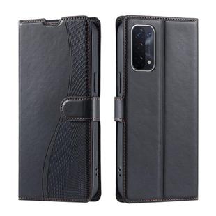 For OPPO A93 5G / A74 5G / A54 5G Voltage Ultra-thin Dot Leather Phone Case(Black)