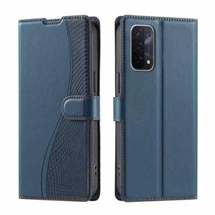 For OPPO A93 5G / A74 5G / A54 5G Voltage Ultra-thin Dot Leather Phone Case(Blue)