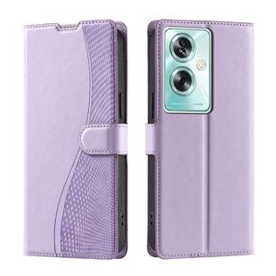 For OPPO A79 5G Global Voltage Ultra-thin Dot Leather Phone Case(Purple)