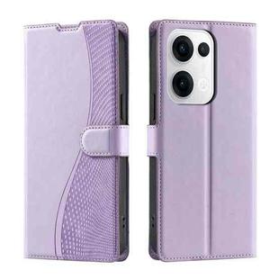 For OPPO Reno13 5G Voltage Ultra-thin Dot Leather Phone Case(Purple)