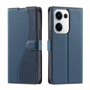 For OPPO Reno13 5G Voltage Ultra-thin Dot Leather Phone Case(Blue)