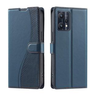 For Realme 9 5G EU / V25 / 9 Pro Voltage Ultra-thin Dot Leather Phone Case(Blue)