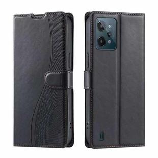 For Realme C31 4G Voltage Ultra-thin Dot Leather Phone Case(Black)