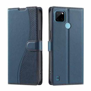 For Realme C21Y / C25Y Voltage Ultra-thin Dot Leather Phone Case(Blue)