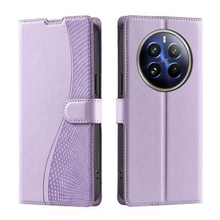 For Realme Narzo 70 Pro 5G India Voltage Ultra-thin Dot Leather Phone Case(Purple)