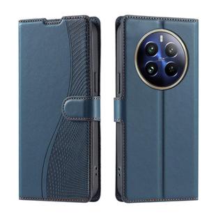 For Realme 12 Pro / 12 Pro+ 5G Global Voltage Ultra-thin Dot Leather Phone Case(Blue)