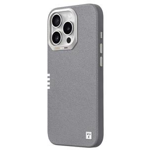 For iPhone 16 Pro Max TGVIS VIDA Series MagSafe Magnetic PU Leather Phone Case(Grey)