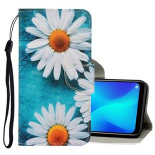 For OPPO A7 / A5s 3D Colored Drawing Horizontal Flip PU Leather Case with Holder & Card Slots & Wallet(Chrysanthemum)