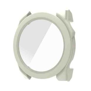 For Garmin Fenix 8 AMOLED  / 8 MIP 51mm Tempered Glass Film Integrated PC Watch Protective Case(Ivory White)