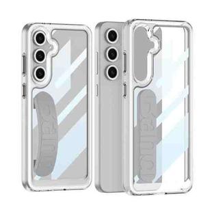 For Samsung Galaxy S24 FE 5G GKK Space Silicone Wristband Phone Case(Gray)