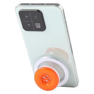 Button Magnetic Air Bag Phone Holder(Orange)