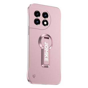 For OnePlus Ace 2 Baking Varnish 360 Rotate Holder No Frame PC Phone Case(Pink)