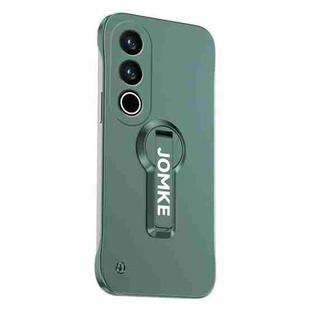 For OnePlus Ace 3V Baking Varnish 360 Rotate Holder No Frame PC Phone Case(Green)