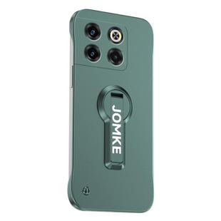 For OnePlus Ace Pro Baking Varnish 360 Rotate Holder No Frame PC Phone Case(Green)