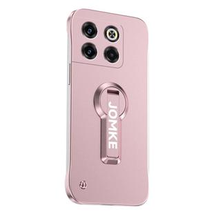 For OnePlus Ace Pro Baking Varnish 360 Rotate Holder No Frame PC Phone Case(Pink)