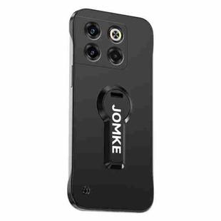 For OnePlus Ace Pro Baking Varnish 360 Rotate Holder No Frame PC Phone Case(Black)