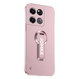 For OnePlus Ace Racing Baking Varnish 360 Rotate Holder No Frame PC Phone Case(Pink)