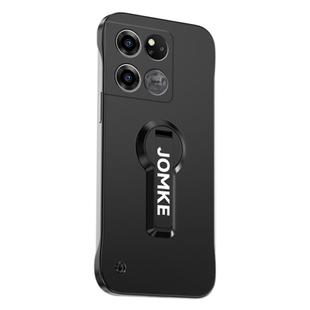 For OnePlus Ace Racing Baking Varnish 360 Rotate Holder No Frame PC Phone Case(Black)