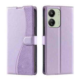 For Xiaomi Poco M6 5G / C65 Global Voltage Ultra-thin Dot Leather Phone Case(Purple)