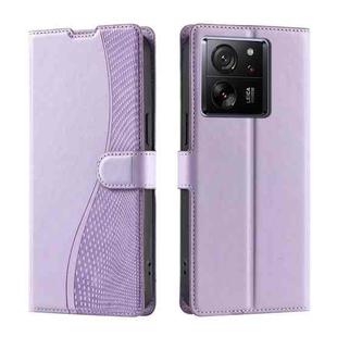 For Xiaomi 13T / 13T Pro Voltage Ultra-thin Dot Leather Phone Case(Purple)