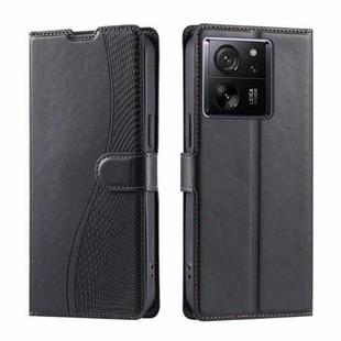 For Xiaomi 13T / 13T Pro Voltage Ultra-thin Dot Leather Phone Case(Black)