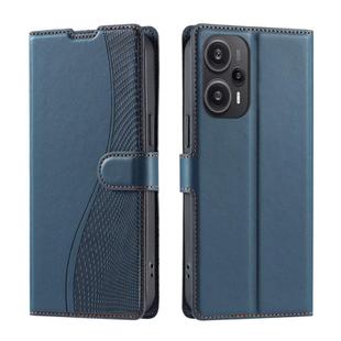 For Xiaomi Poco F5 Voltage Ultra-thin Dot Leather Phone Case(Blue)