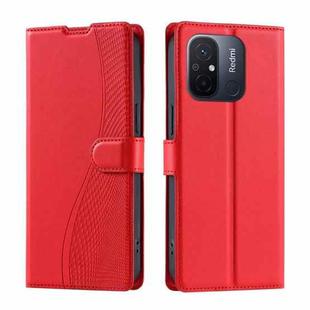 For Xiaomi Poco C55 Voltage Ultra-thin Dot Leather Phone Case(Red)