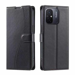 For Xiaomi Poco C55 Voltage Ultra-thin Dot Leather Phone Case(Black)